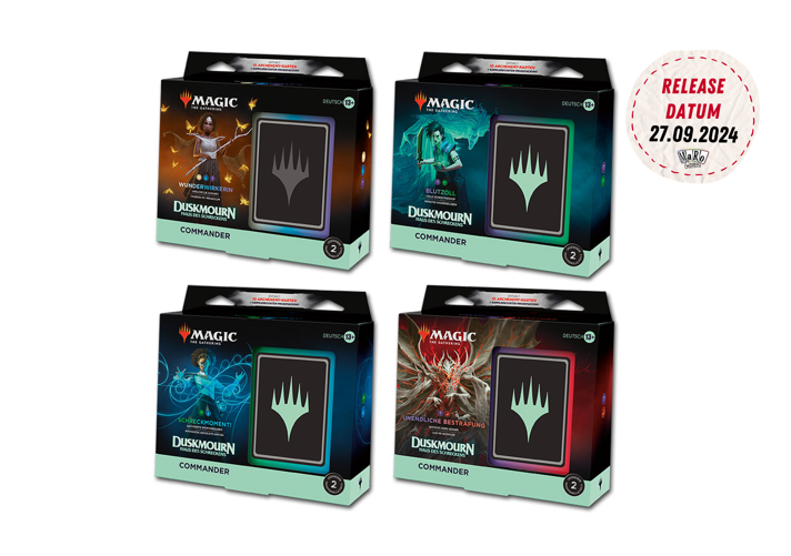 Magic the Gathering - Duskmourn Haus des Schreckens - Commander Deck Set (4 Decks) DE