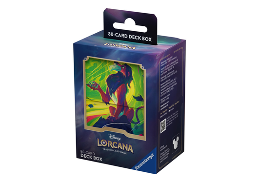 Disney Lorcana - Azurite Sea - 80-Card Deck Box Skar