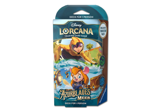 Disney Lorcana - Azurblaues Meer -  Starter Deck Smaragd, Saphir DE